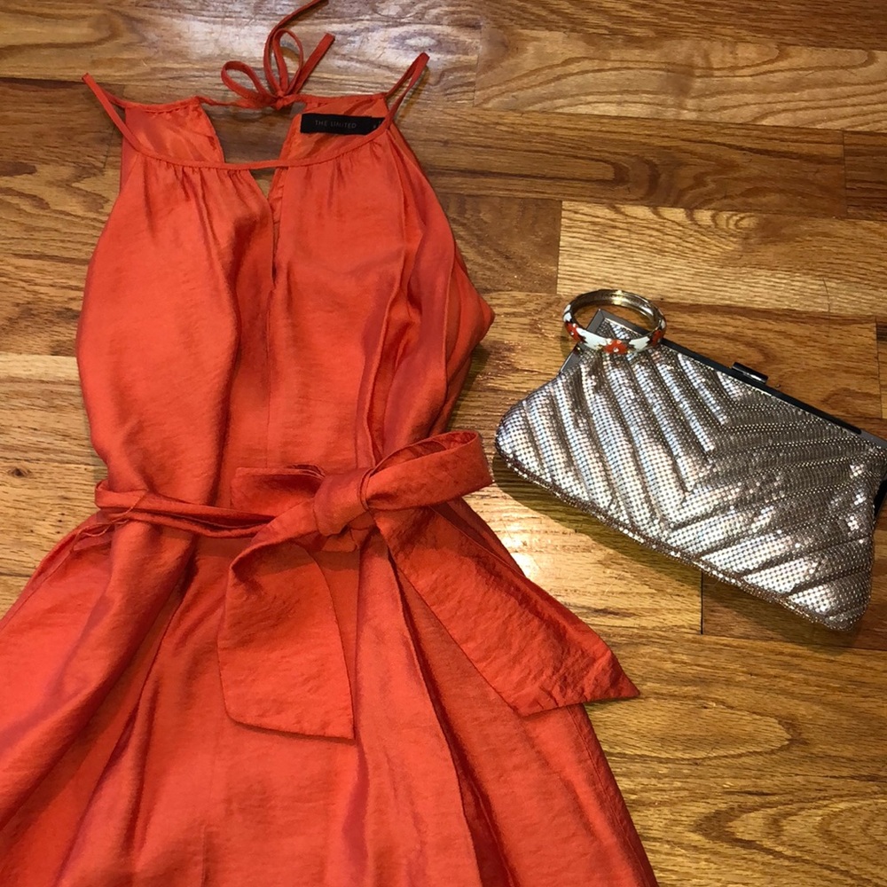 Orange dress size small